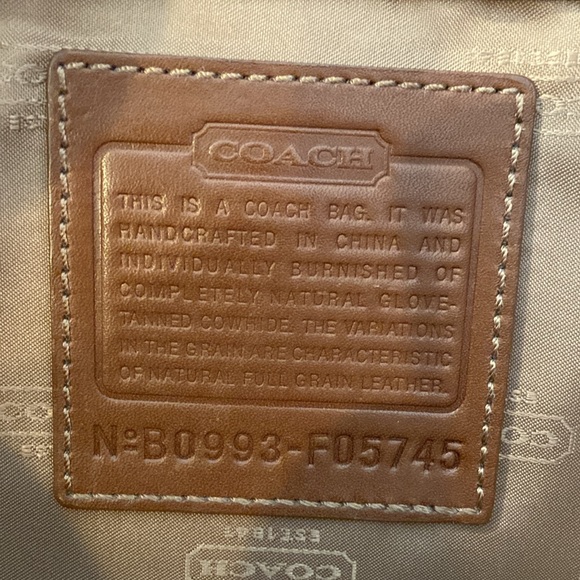 Coach Hudson Leather Briefcase Messenger Bag - Picture 15 of 15